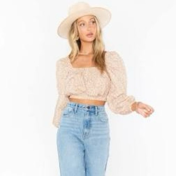 Show Me Your MuMu Suzanna Crop Top in Ditsy Daisy Size XS - Picture 1 of 13